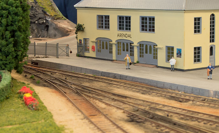 Model af Arendal station